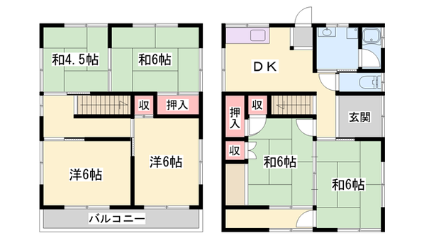 神子岡前二丁目戸建の物件間取画像
